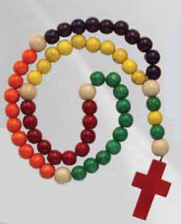 Four-color cord rosary - Symbol of diversity and devotion