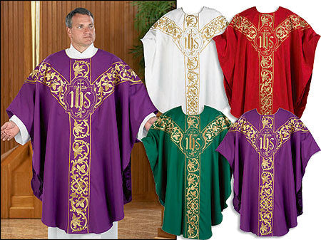 Chasubles Set Florentine Parchment CS426 with 4 colors