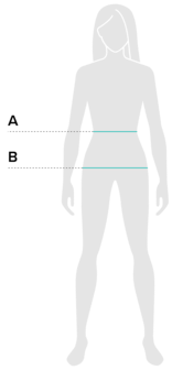 Waist & Hips Measurement Illustration