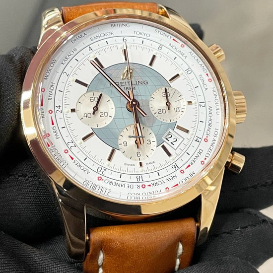 Breitling Transocean Chronograph Unitime RB0510U0/A733 Rose gold