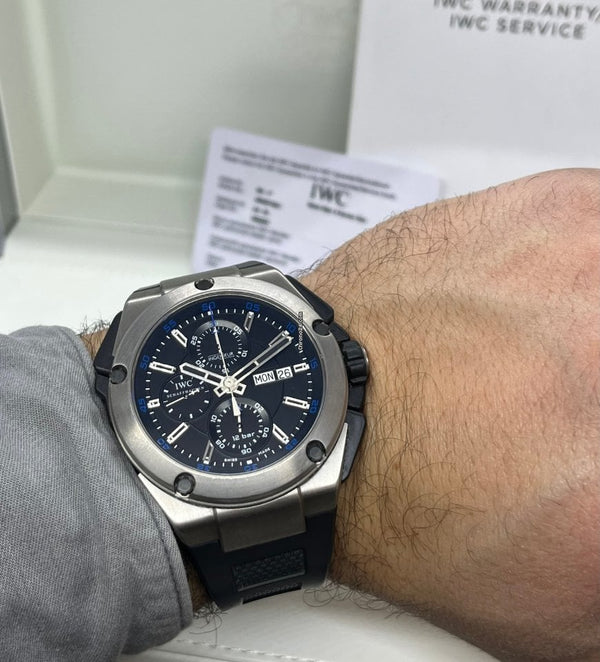 I.W.C. Schaffhausen Ingenieur Double Chronograph Titanium IW376501 Titanium 2014