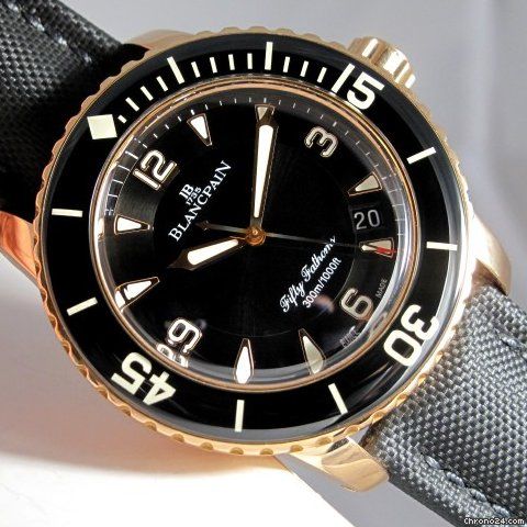 Blancpain Fifty Fathoms 5015-3630-52 Rose gold 2023