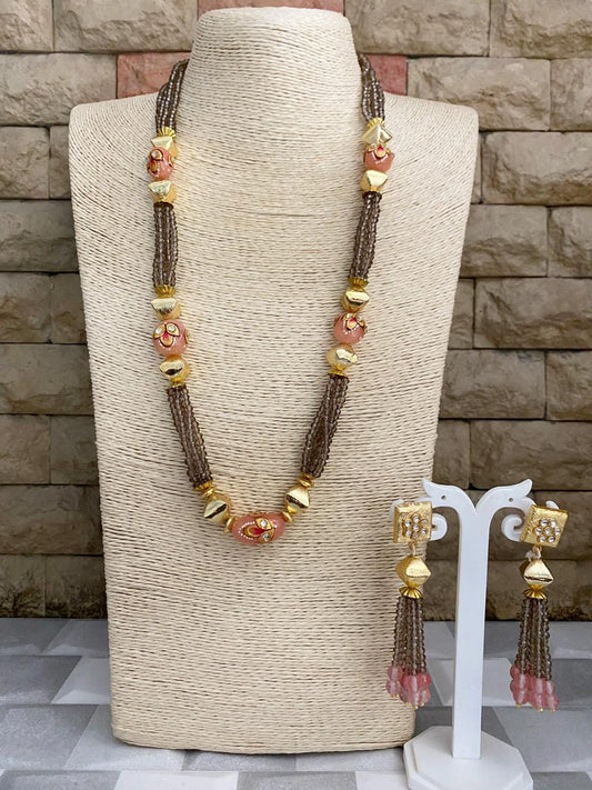 Handmade Beaded Necklace Set With Beaded Beaded Loom Necklace. | eBay