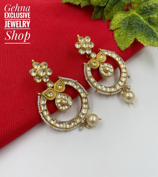 Buy Shining Diva Fashion Latest Stylish Traditional Kundan Earrings for  Women and Girls (14064er)(Blue) at Amazon.in