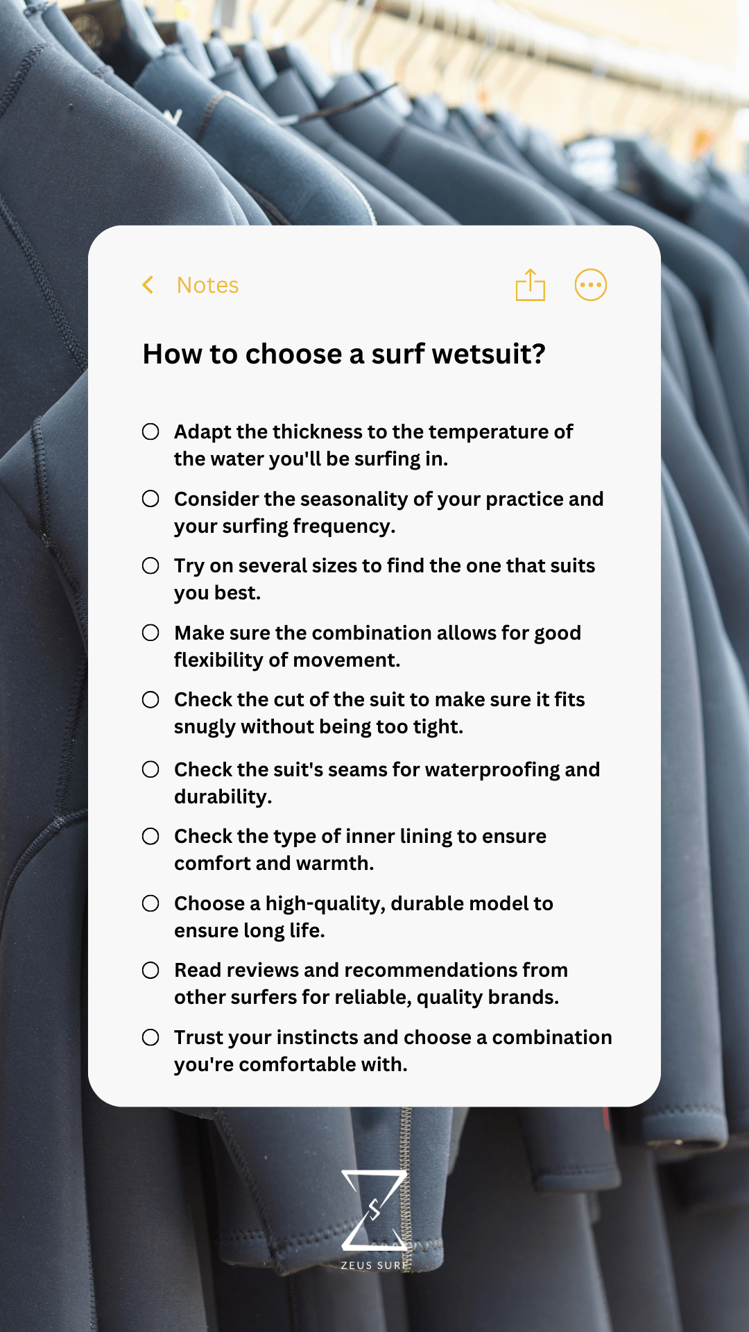 How to choose a surf wetsuit