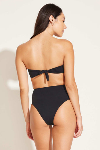 Vitamin A Cosmo Tri Bikini Top - Black EcoRib – Melmira Bra & Swimsuits