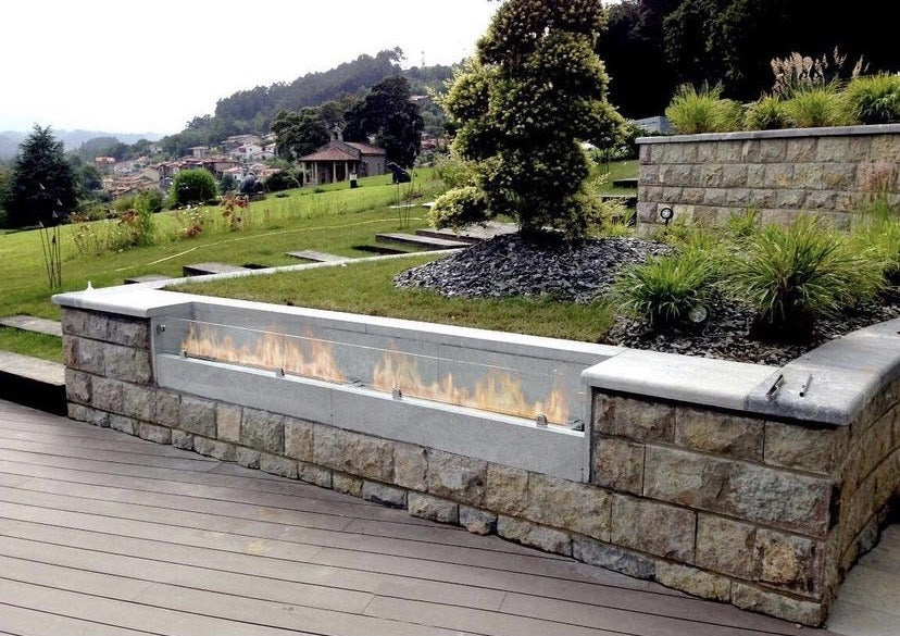 Outdoor Ventless Fireplace