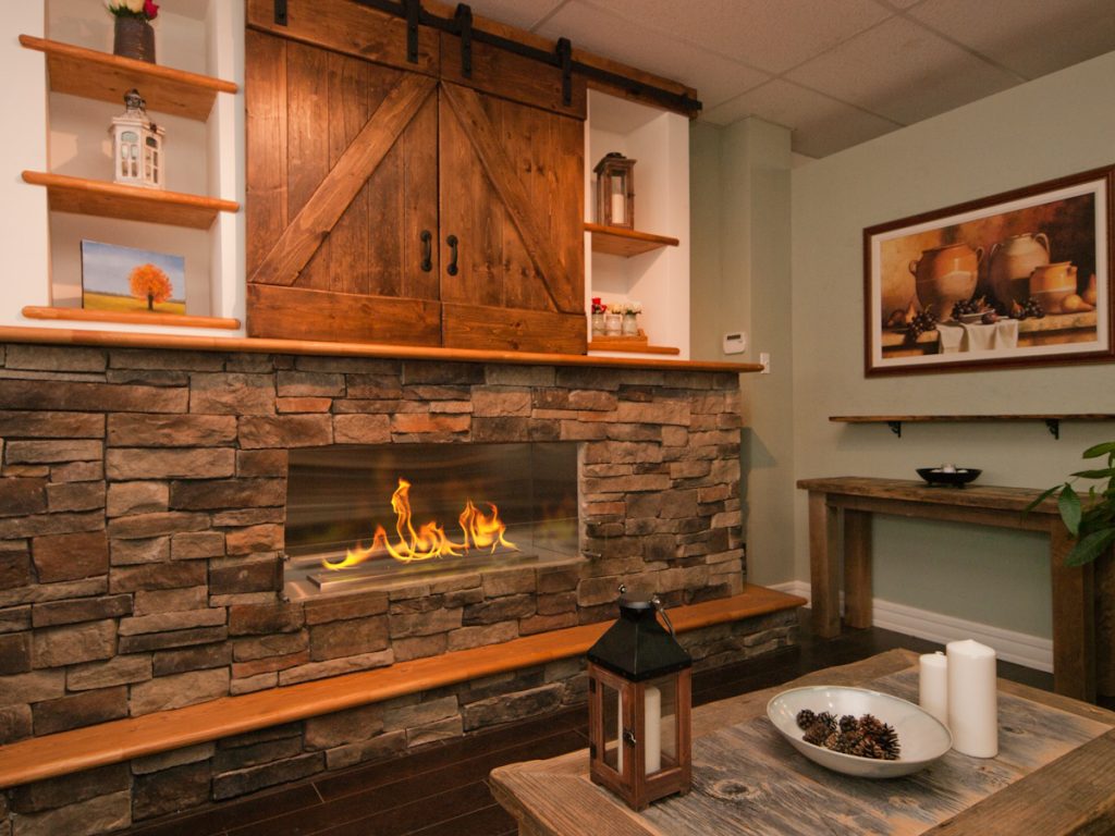 Farmhouse fireplace