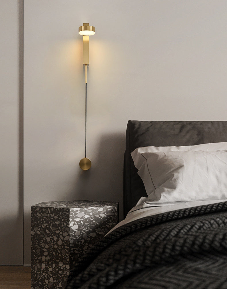 Nordic Sleek Design Gold Wall Lights Modern Wall Scone