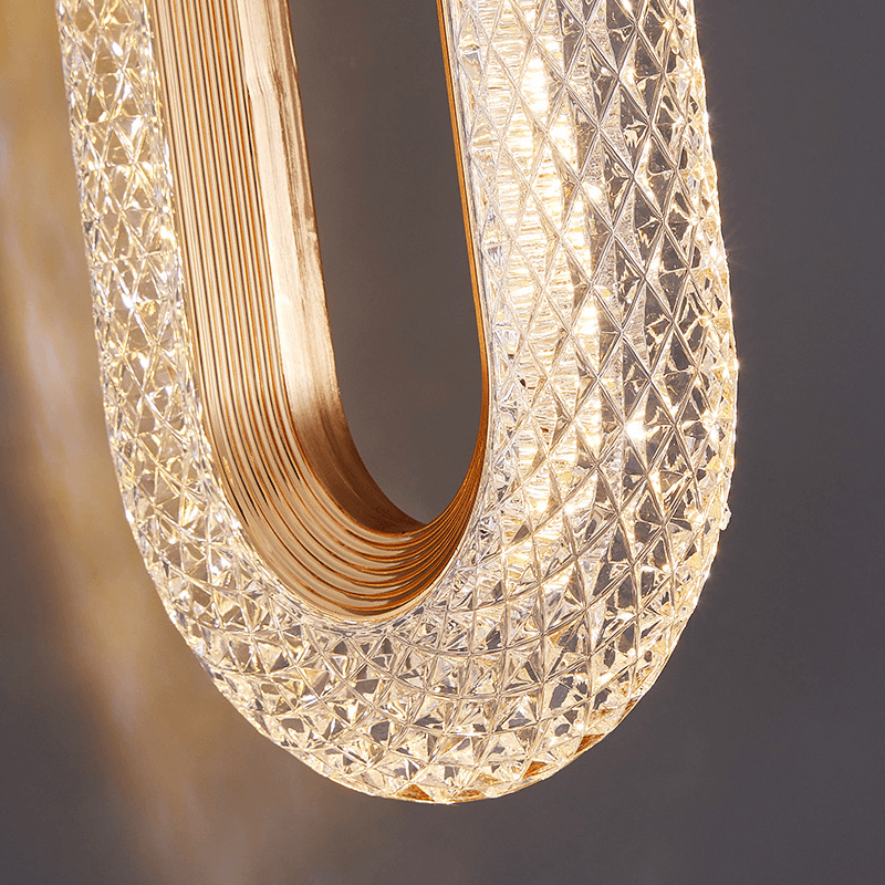 Oval shape elegant pendant light luxury interior decor