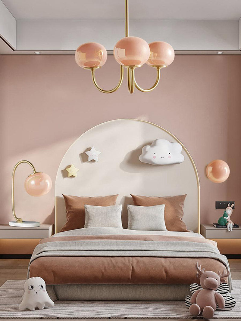 elegance pink art deco chandelier pendant light