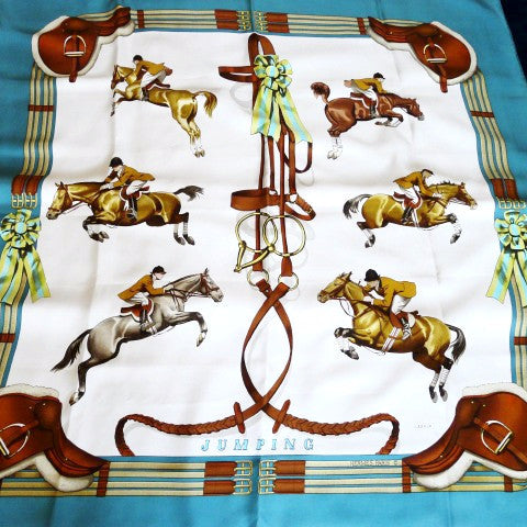 Hermes Silk Scarf Jumping – Carre de Paris