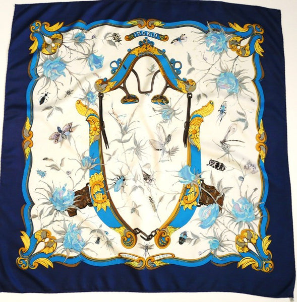 Vintage Hermes Silk Scarf Ingrid from 1969 Rare – Carre de Paris