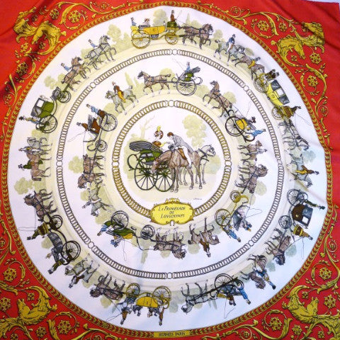 Hermes Silk Scarf La Promenade de 