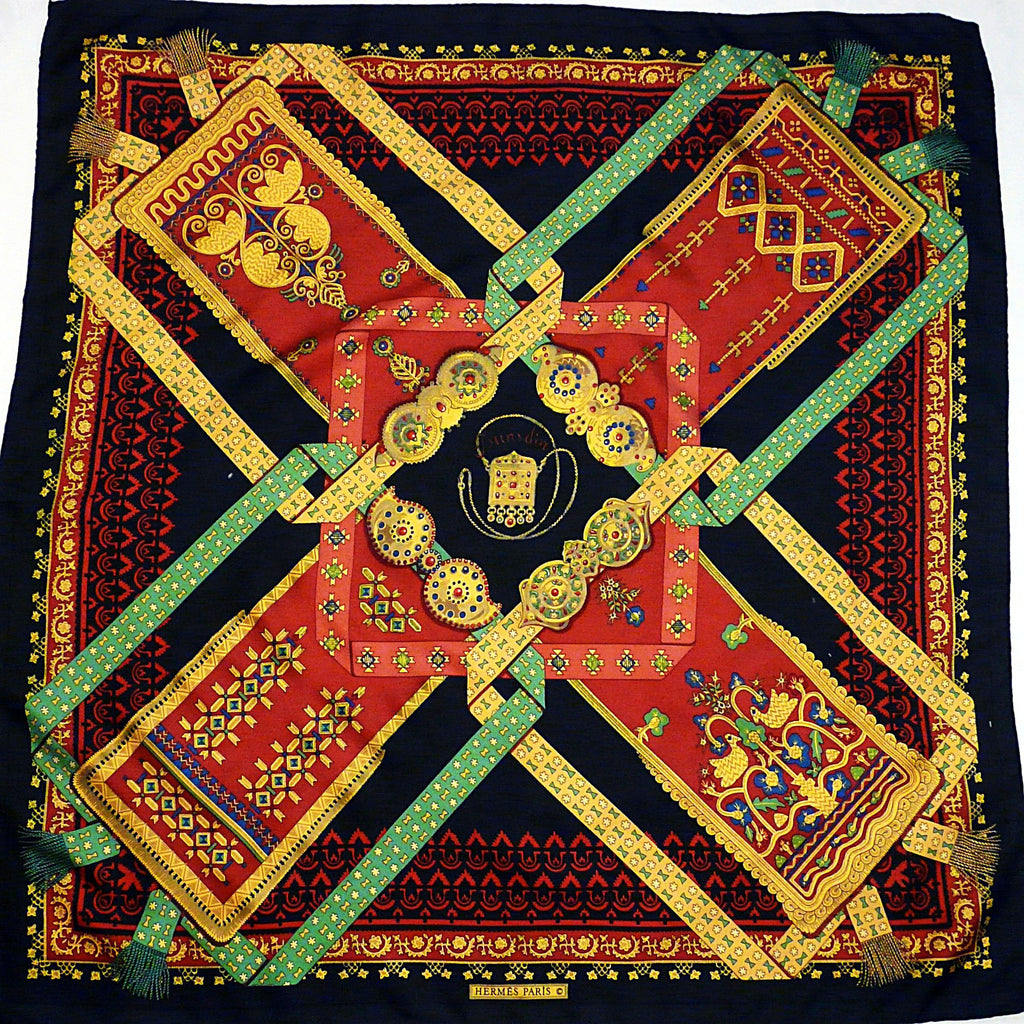 Hermes Silk Scarf Brins d'Or Early 