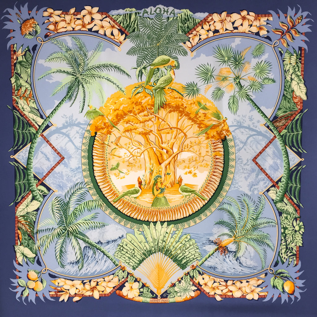 hermes aloha scarf