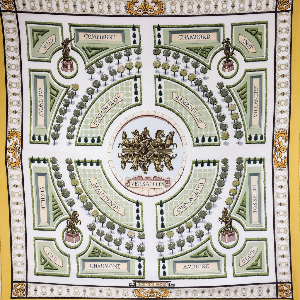 Hermès Les Jardins de Versailles Scarf 