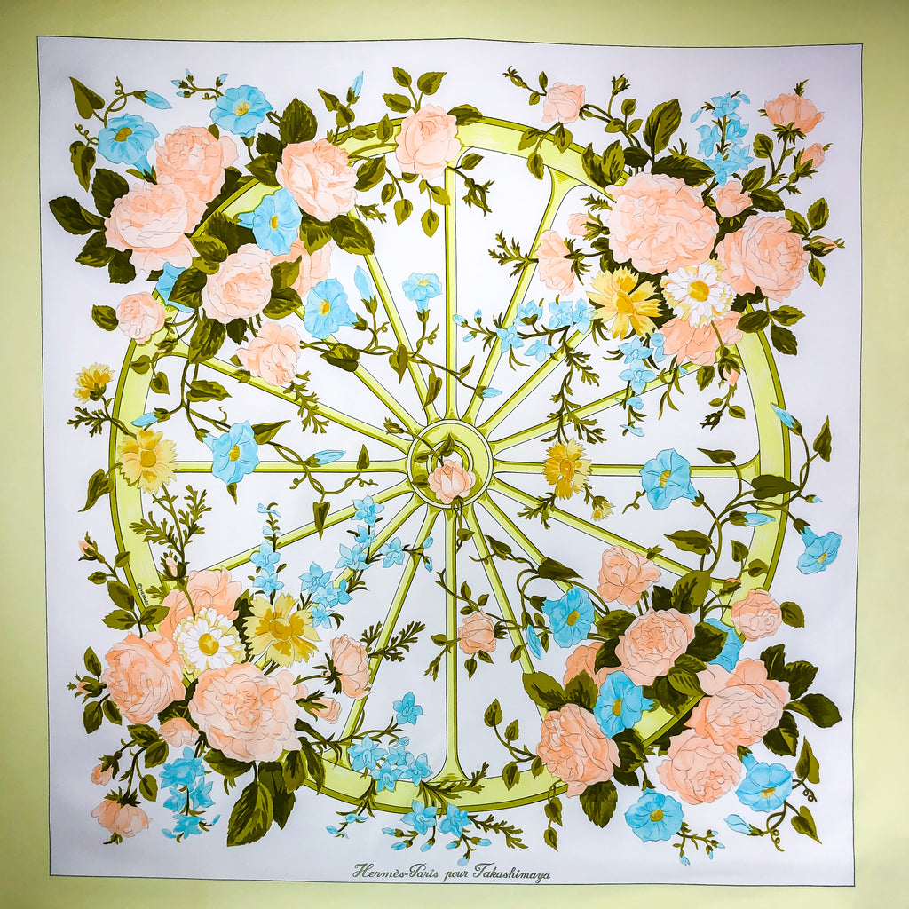 Romantique Rare Special Takashimaya Issue Hermes Silk Scarf