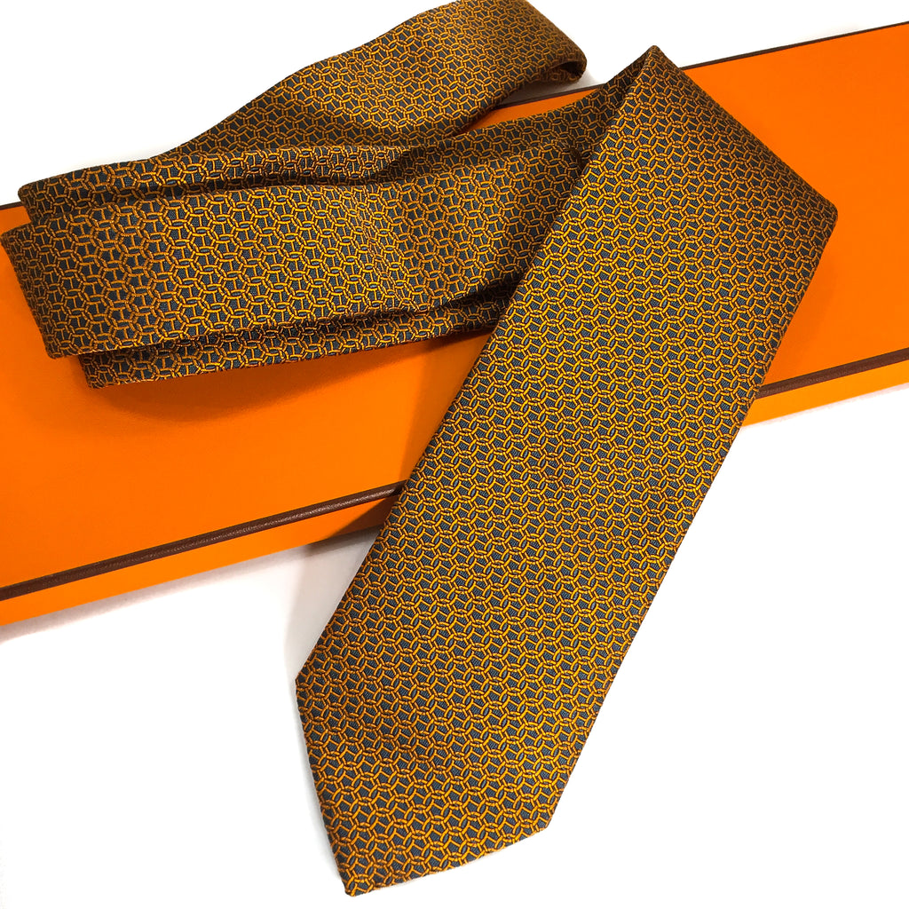 hermes gold tie