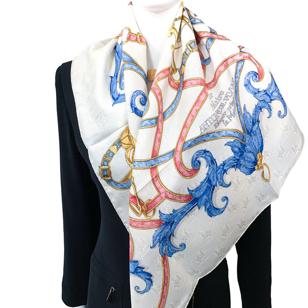 L'Instruction du Roy Hermes Silk Jacquard Scarf NIB – Carre de Paris