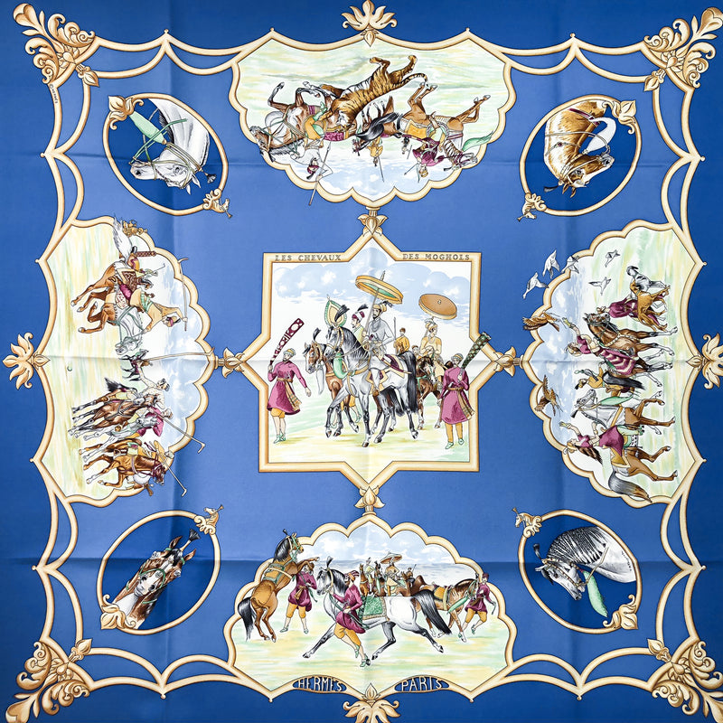 Les Chevaux des Empereurs Moghols Hermes Scarf by Jean de Fougerolle N ...