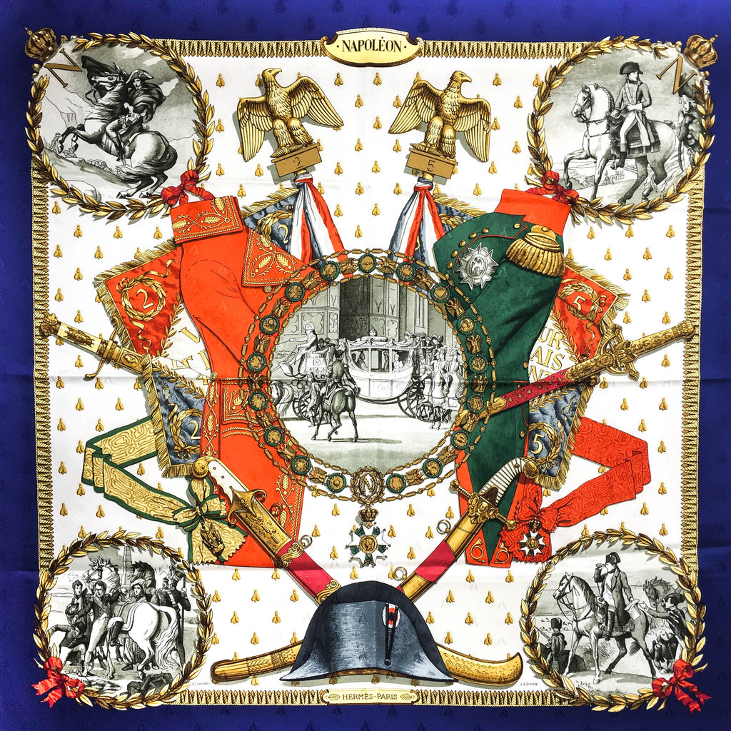 hermes napoleon silk scarf