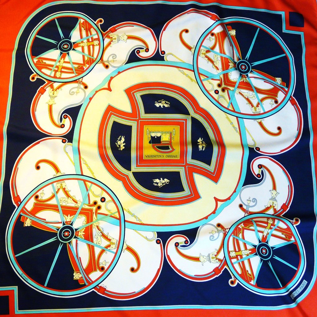 hermes scarf with carriage