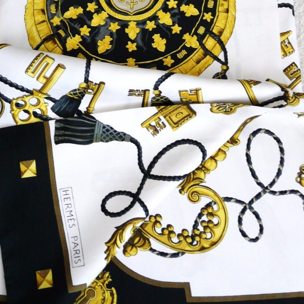 hermes key scarf