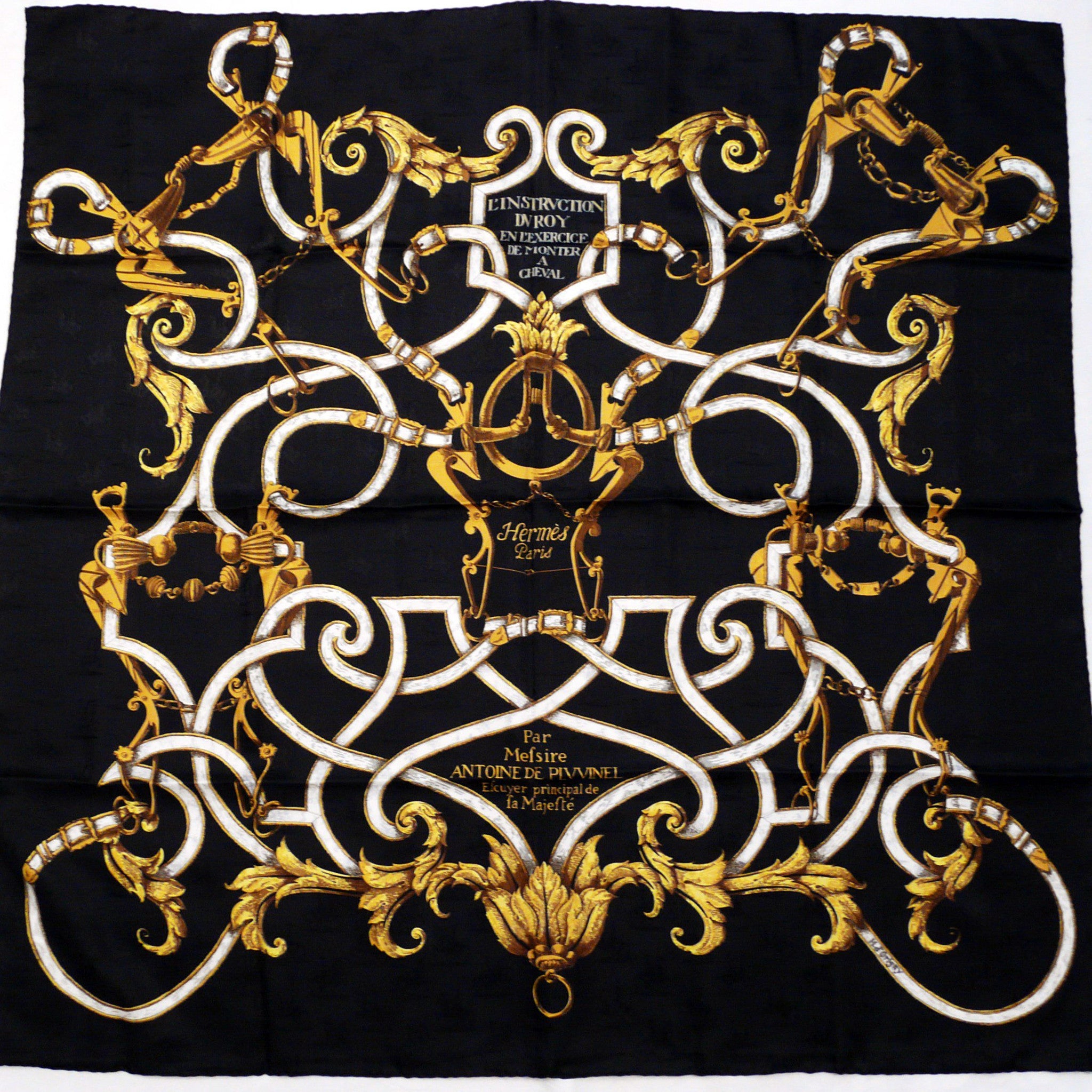 L'Instruction du Roy Hermes Silk Jacquard Scarf NIB – Carre de Paris