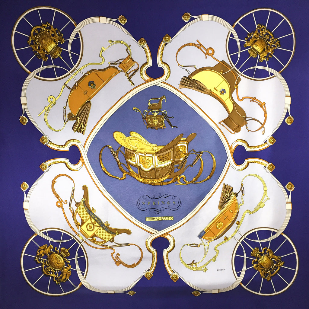 hermes springs silk scarf