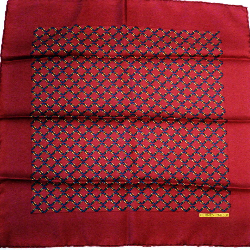 hermes silk pocket square