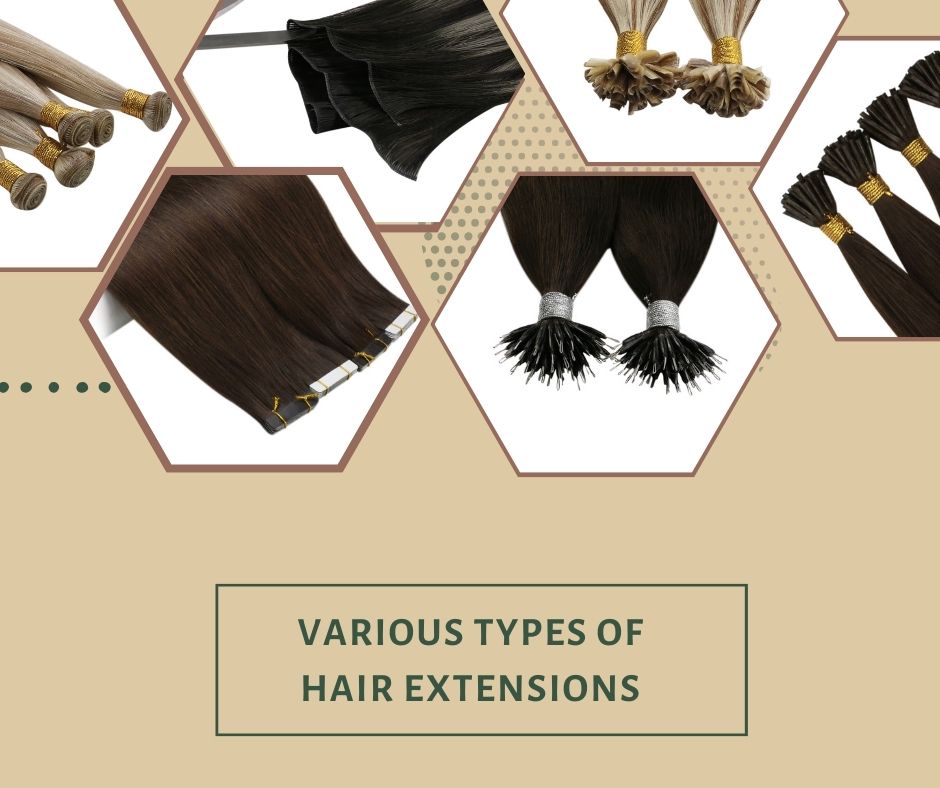 Many types of hair extensions for you to choose