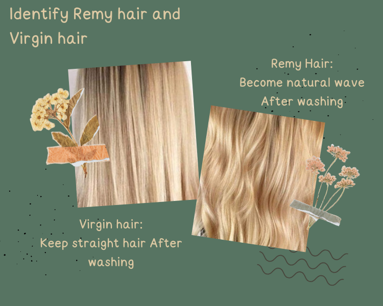 Comparison of virgin hair and remy hair after washing