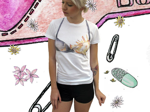 Burning Bra Short Sleeve Tee