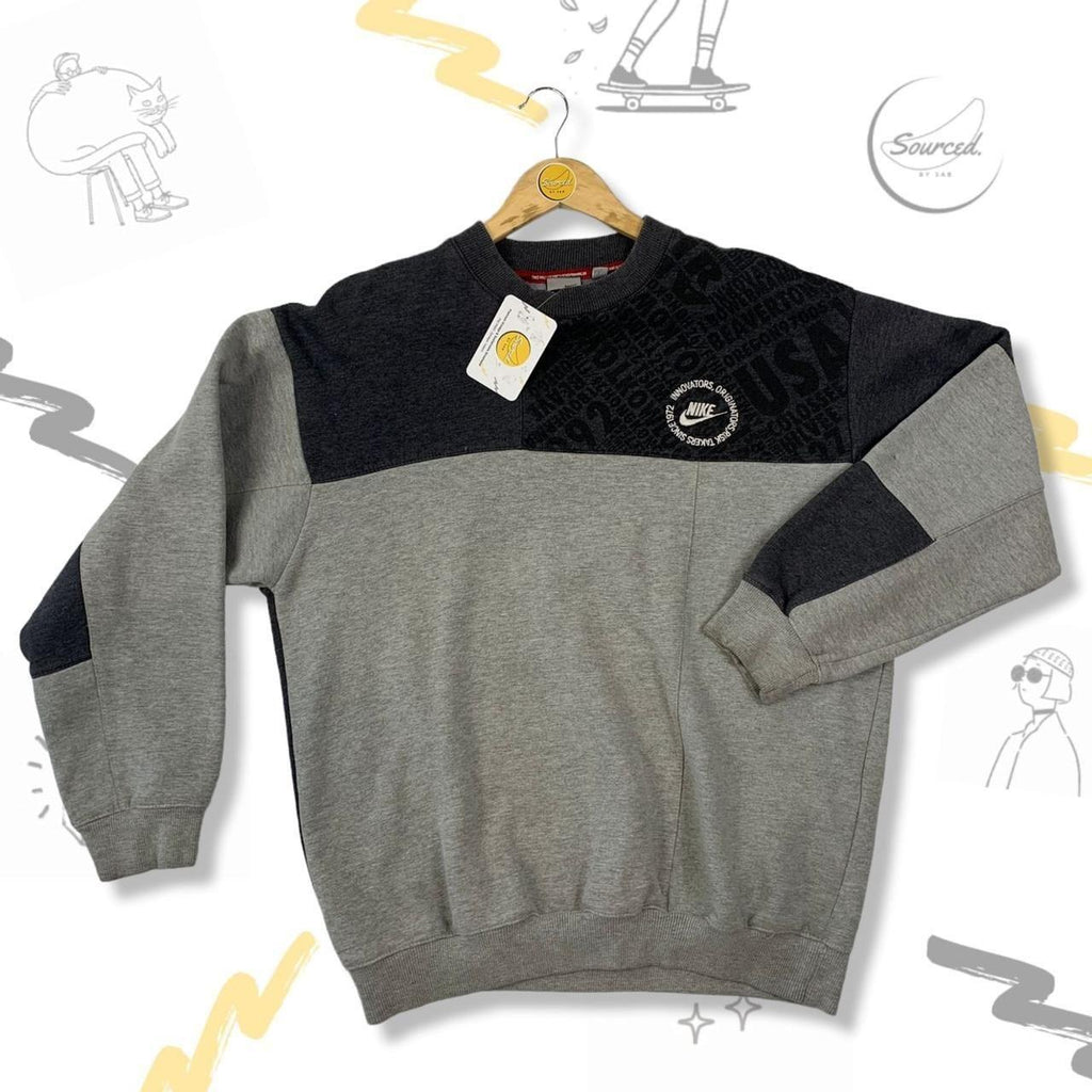 Nike team black and grey sweatshirt (L) – SourcedbySab
