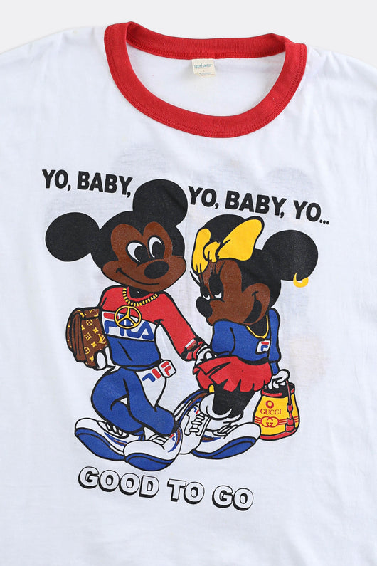 Joint Custody Vintage Mickey Mouse Yo, Baby Yo, Baby T-Shirt