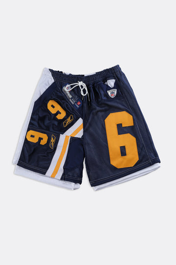 Unisex Rework Bills NFL Jersey Shorts - Women-M, Men-S – Frankie Collective