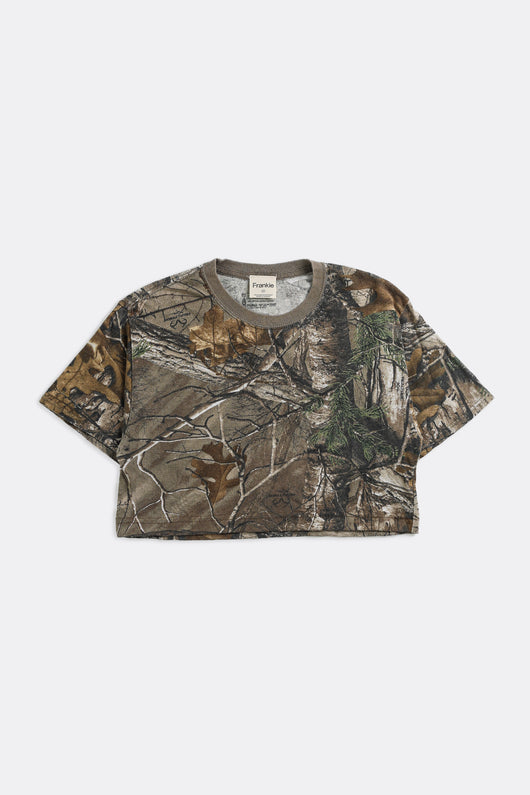 Rework Real Tree Camo Crop Tee - XS, S, M, L, XL