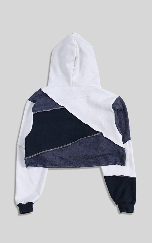 reworked nike crop hoodie