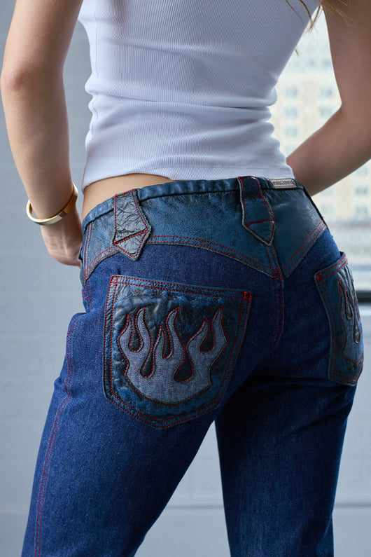 Deadstock Dragonfly Star Low Rise Jeans – Frankie Collective