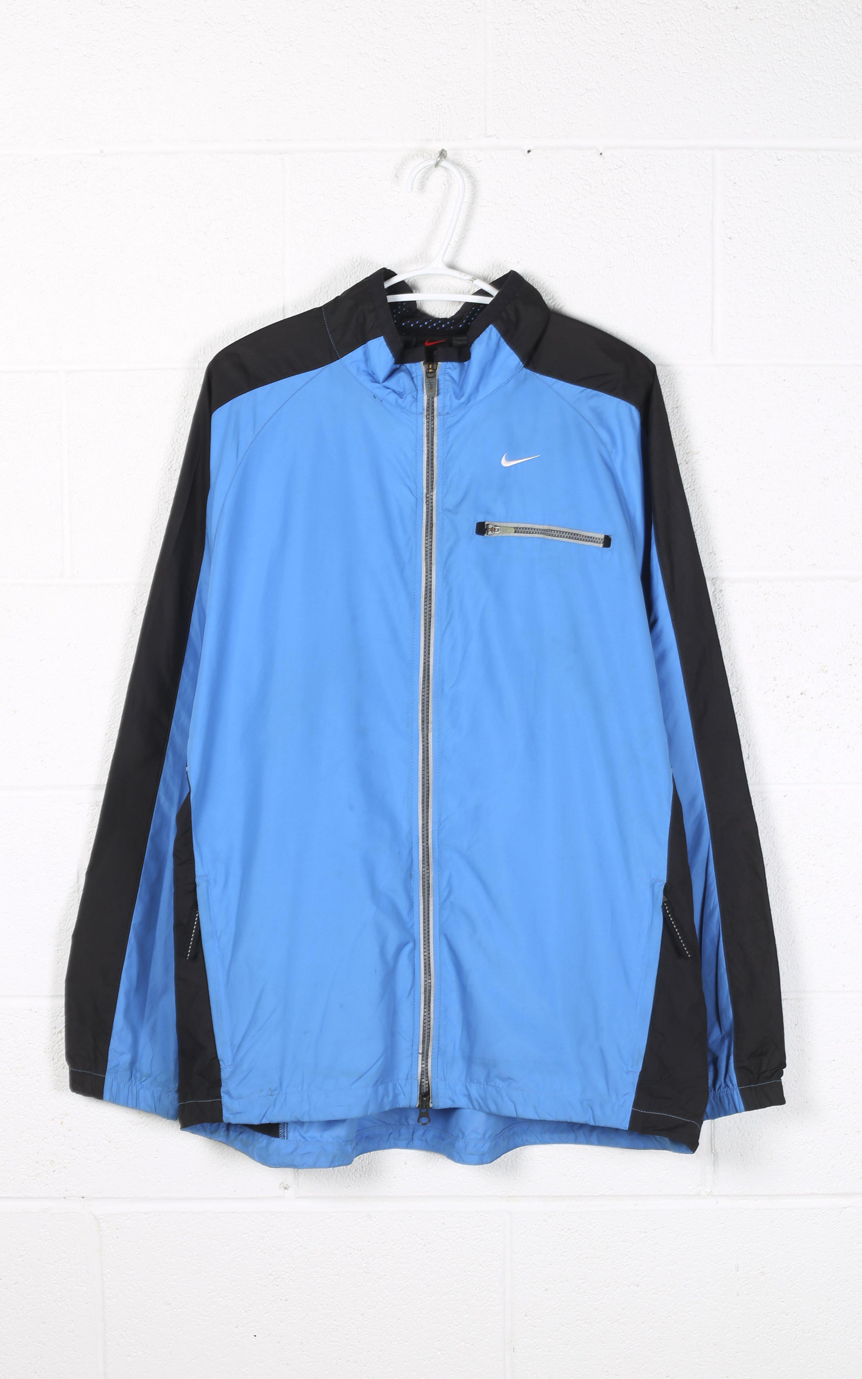 vintage blue nike windbreaker