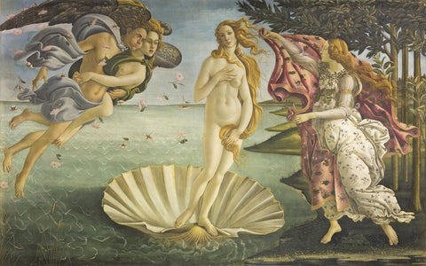 the birth of venus" (c. 1485, uffizi, florence)