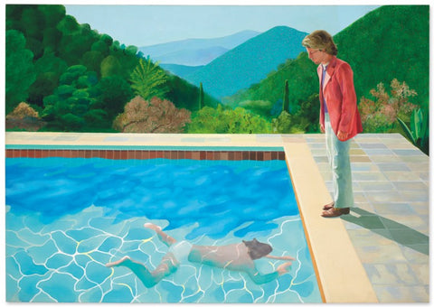 David Hockney (1972) Portrait of an Artist (Pool with Two Figures)