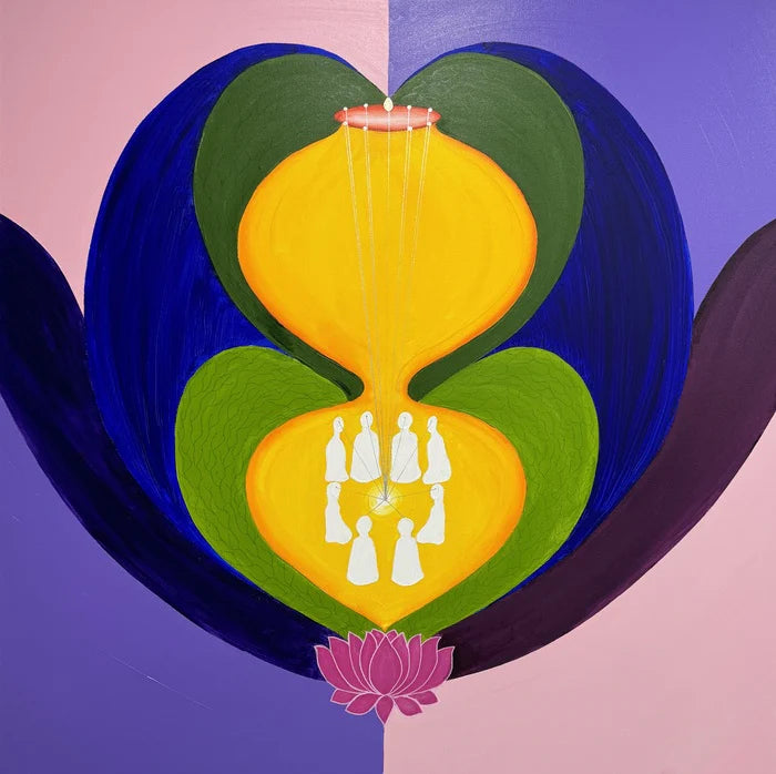 Establishment to Emerge the New Tree, Monika Kalra, 2024, limited giclee print, 36 x 36 in. / 91.44 x 91.44 cm.