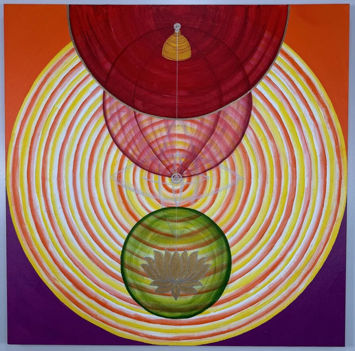 Master of the Corporeal & In-Corporeal World, Monika Kalra, 2024, limited giclee print, 36 x 36 in. / 91.44 x 91.44 cm.