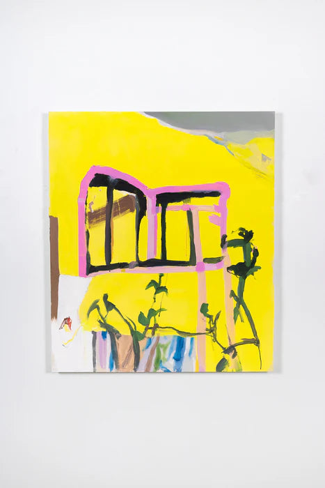 Peek-A-Boo Paradise, Aaron Hollingsworth, 2024, acrylic on canvas, 36 x 30 in. / 91.44 x 76.2 cm.