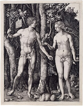 Adam and Eve: Created by Albrecht Dürer in 1504