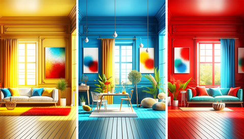 demonstrating the psychological effects of room painted different colors