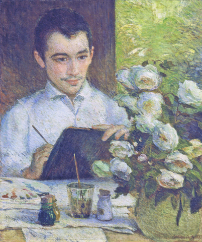 Pierre Painting a Bouquet