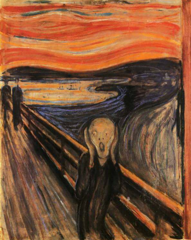 "The Scream" (1893) by Edvard Munch